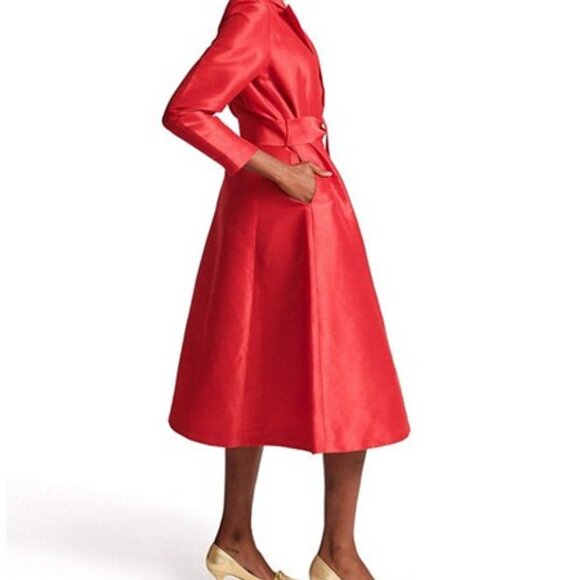 Frances Valentine Lucille Dress Red - Picture 3 of 5